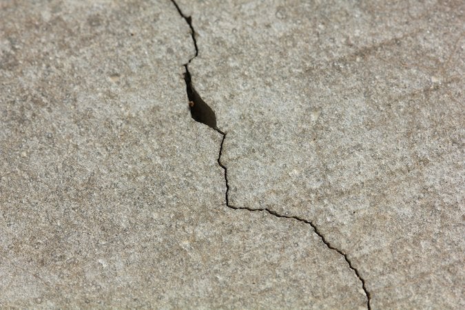 How to fix cracked concrete