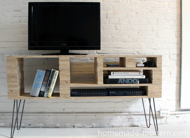 Rustic TV Stand - DIY TV Stand - 10 Doable Designs - Bob Vila
