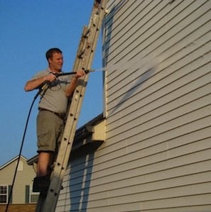 How to Clean Vinyl Siding - Power-washer