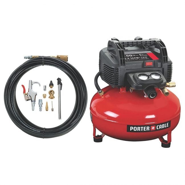 The Best Home Air Compressor Option: PORTER-CABLE C2002-WK Oil-Free UMC Pancake Air Compressor