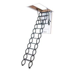 Best Attic Ladder Options: FAKRO LST 66823 Insulated Steel Scissor Attic Ladder