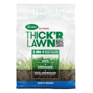 The Best Grass Seed Options: Scotts Turf Builder Thick’R Lawn Sun & Shade