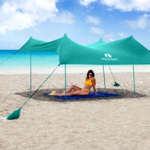 The Best Pop-Up Canopy Option: Red Suricata Family Beach Sunshade, 10 x 9