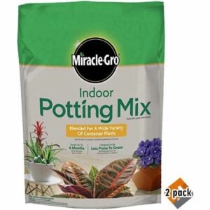 The Best Potting Soil Option: Miracle-Gro Indoor Potting Mix 72776430 6 Quart