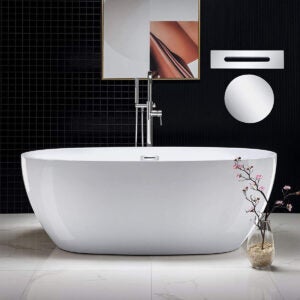 Best Bathtub Options: Woodbridge 67 Acrylic Freestanding Bathtub